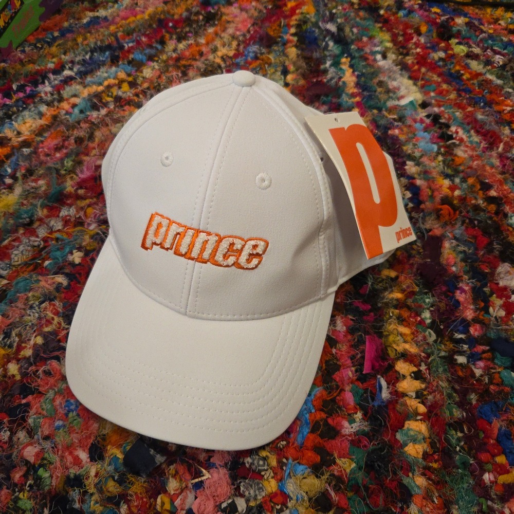 BNWT PRINCE‎ x TITOS Vodka Hat Fuzzy Tennis Ball Strapback Orange GORPcore NEW